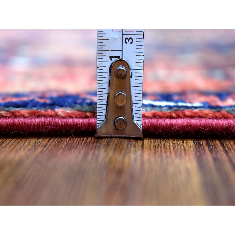 Tapis noué à la main 5 pi 3 po x 6 pi 6 po Ersari en laine pure rouge 9D1AF36E653B4BBA8C3C2E40E66E8105