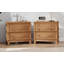 Ensemble de deux tables d'appoint pratiques à deux tiroirs pour le salon, le couloir et le vestibule avec tiroirs à grande capacité et assemblage facile