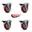 Roulettes pivotantes en poly avec freins Posi Lock-88884250