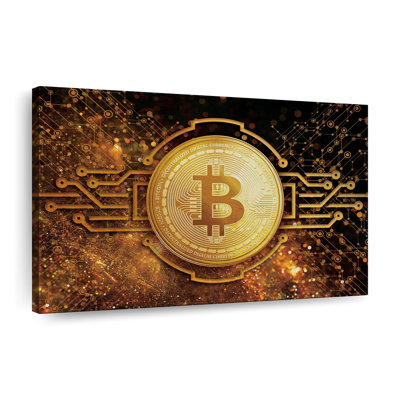 " Bitcoin Logo XV " by HustleBroIllustrations