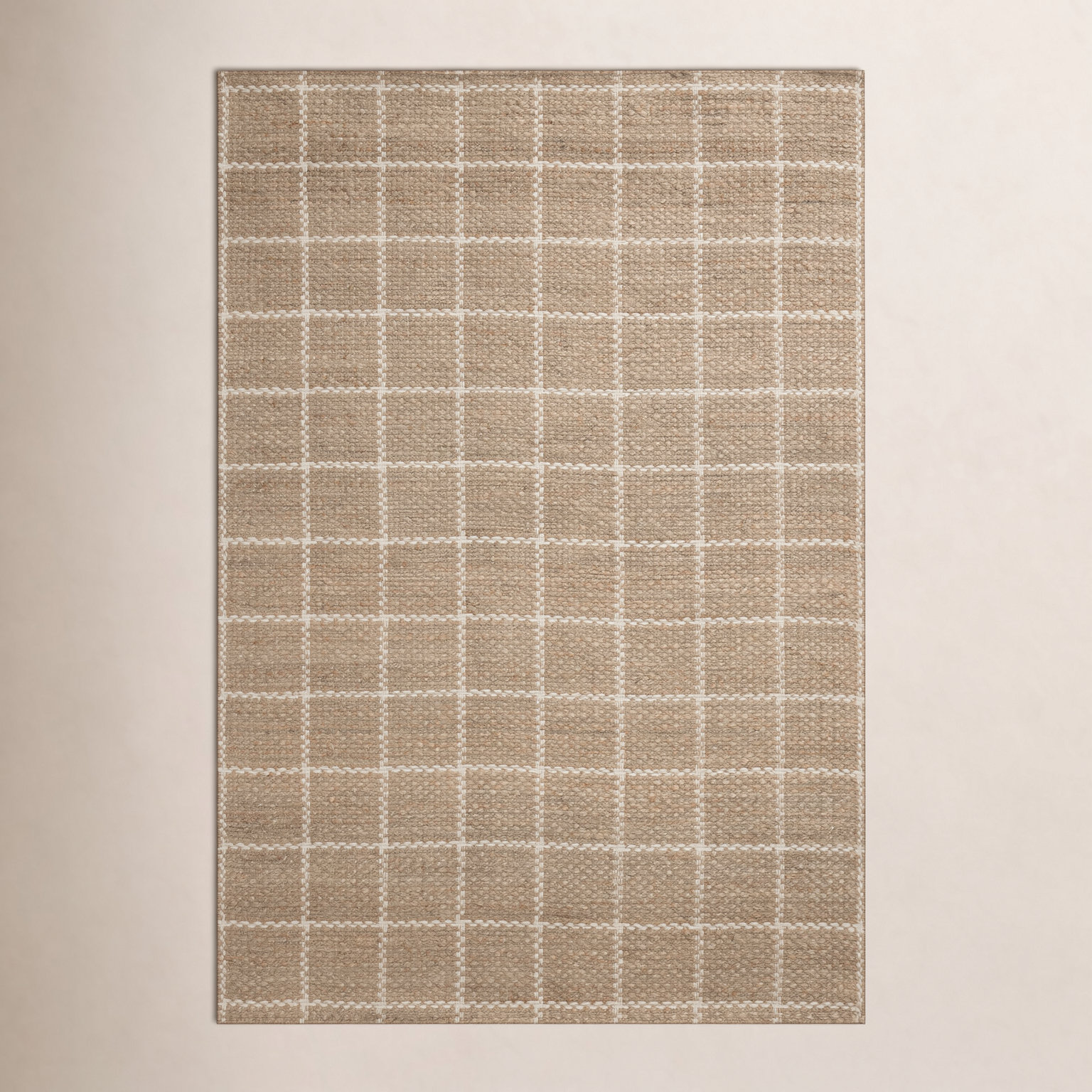 Fletcher Natural / Ivory Area Rug, Rectangle 3'6" x 5'6"