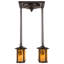Luminaire suspendu 4 lumières Winter Pine Fulton 27 po