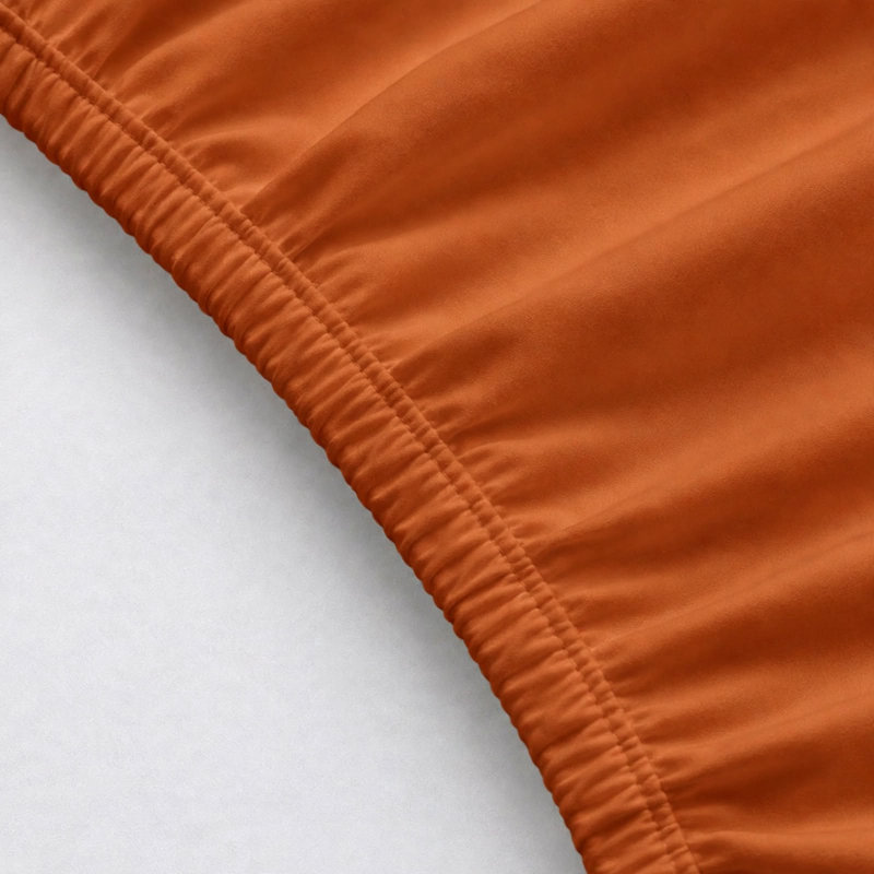 6-Piece Premium Deep Pockets Microfiber Sheet Set, Autumn Orange, Twin