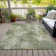 Machine Washable Indoor/Outdoor Xhevrie Sage Rug