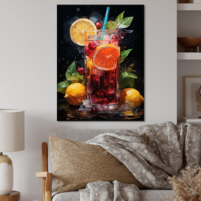 Caribbean Carnival Cocktail - Cocktails Metal Wall Art