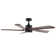 132.1cm 5 - Blade LED Ceiling Fan with Remote Control and Light Kit Included