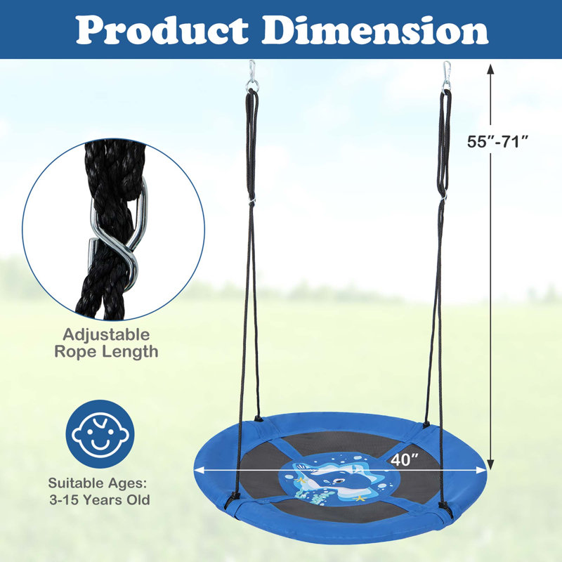 Costway Metal Swing Set with 1 Swing(s)