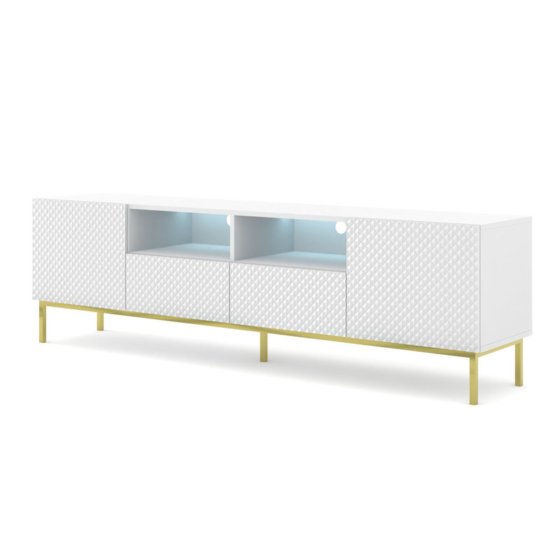 Fontainbleau Unfinished TV Unit for TVs up to 88", White