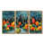 Toile avec cadre flottant or