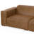 Ensemble de canapé modulaire et repose-pieds Rex 3 places en cuir de 122 pouces de large et repose-pieds de table assorti de 34 pouces de large pour le salon-98738247