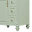 Meuble-lavabo autoportant 24 po avec lavabo en céramique, tiroir escamotable et rangement pour armoire Capsella-625174819