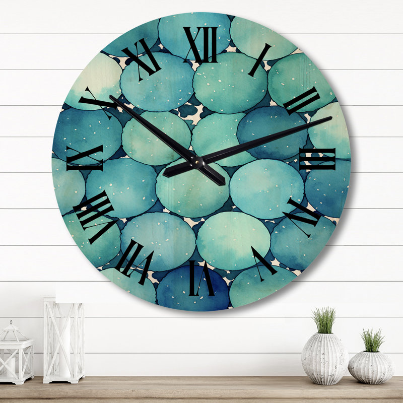 Horloge murale en bois massif Marinette, Grand