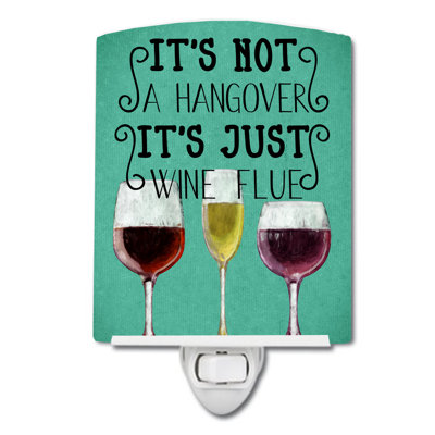 Wine Flue Sign Ceramic Night Light