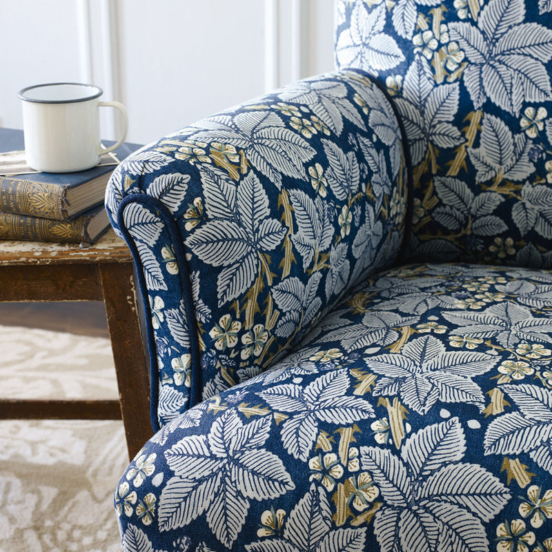 Bramble Fabric, Indigo/Mineral