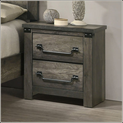 Table de chevet Farmhouse Rustic Grey