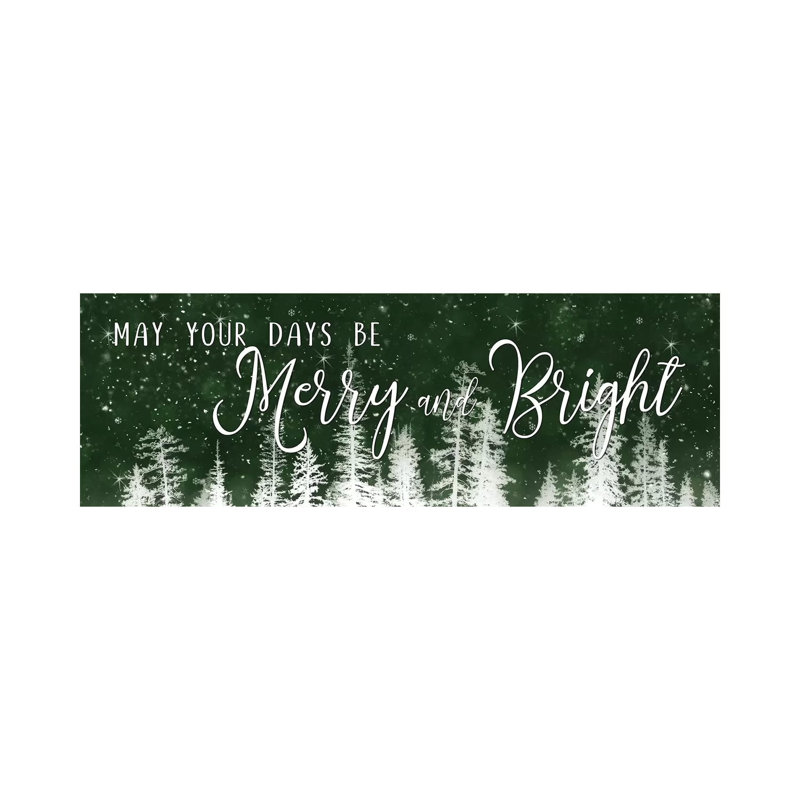 Merry And Bright by Lori Deiter - Wrapped Canvas Panoramic Gallery-Wrapped Canvas, 30.48 cm H x 91.44 cm W x 3.175 cm D