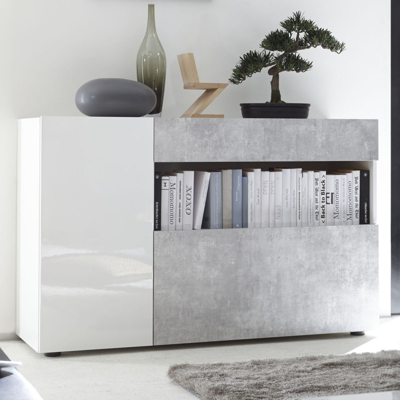 Kaliyah 330.2cm Sideboard, Cement Grey