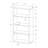 Jessieca Meny 48 Inch Bookcase, 4 Wide Display Shelves, Solid Plinth Base, Black-212866068-212866058