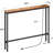 Narrow Console Sofa Table With Built-In Power Outlets And USB Ports, Behind Couch Table With Charge Station And Extension Cord For Living Room-1196451078-1196451079