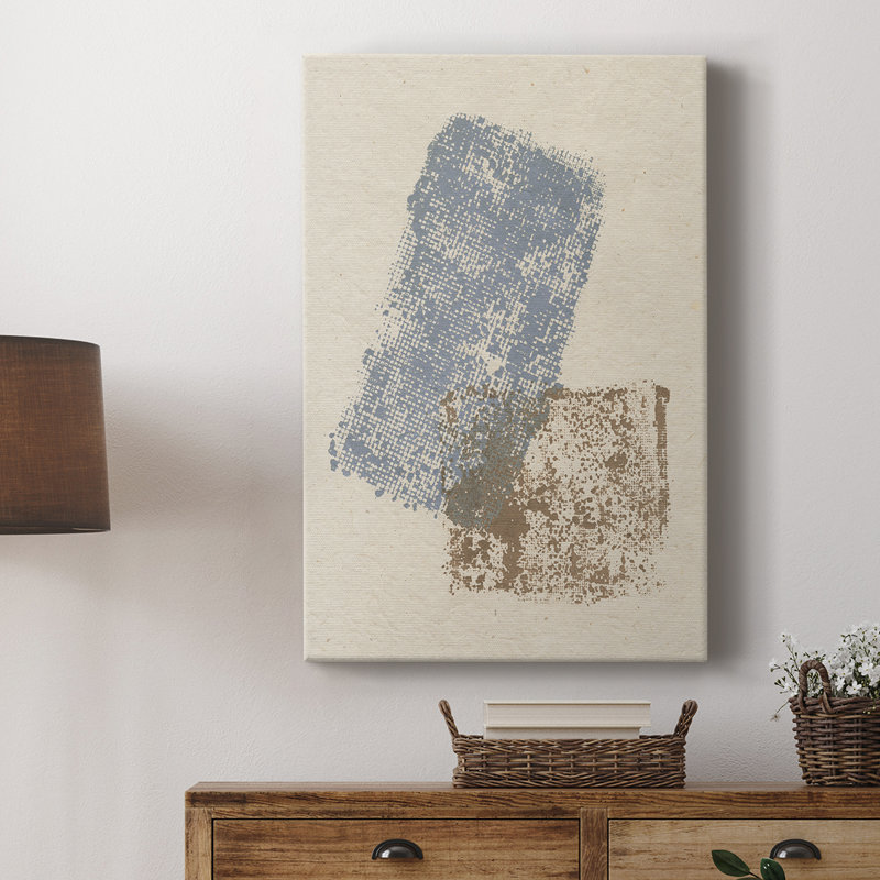 Embellished Scrim I -Custom Wrapped Gallery Cavas, 12" H x 8" W