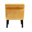 Confortable, velours moutarde, fauteuil d'appoint, espaces de salle à manger et de cuisine, surface en velours doux, coussin en mousse épaissie, pieds de détente noirs confortables et confortables pour les espaces de vie de meuble-lavabo - épais-1929923950