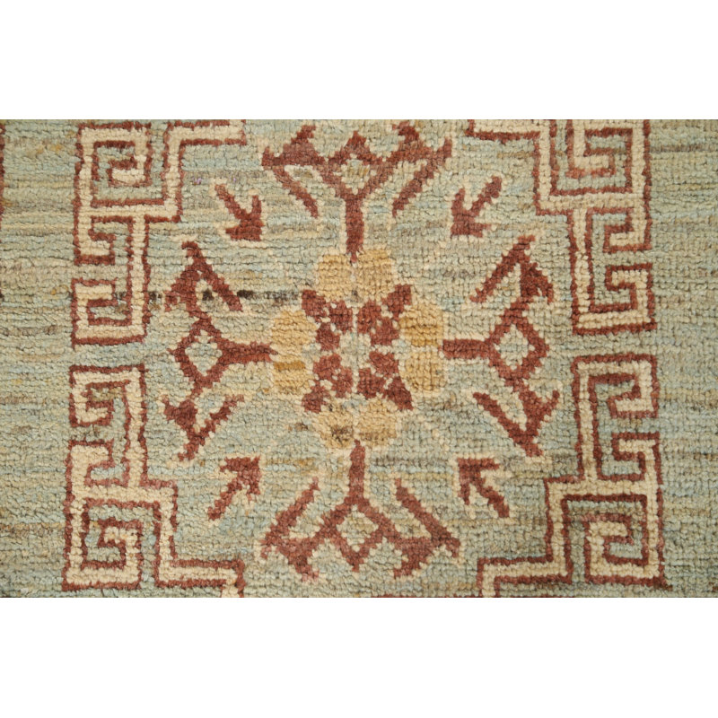 Jakeith One-of-a-Kind 9'11" X 13'3" New Age Wool Area Rug in Green