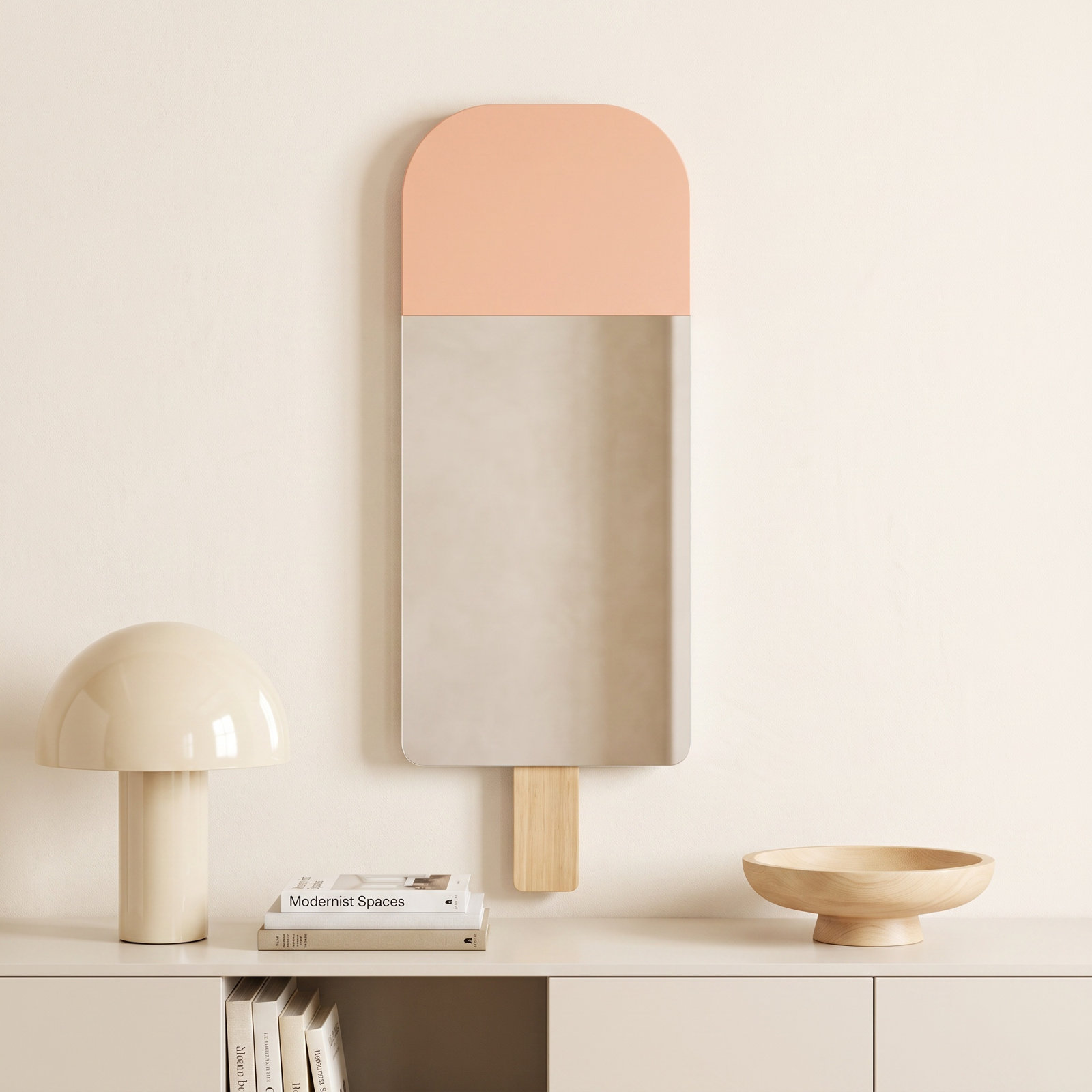 Wall Mirror, Rose