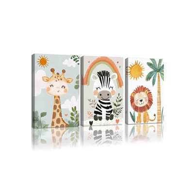 3 Piece Wrapped Canvas Wall Art