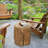 HOMCOM Tree Stump Stool