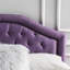 Tête de lit mauve pour lit double - Style contemporain avec motif tapissier et garniture cloutée fraîche-2101815863-2101815867