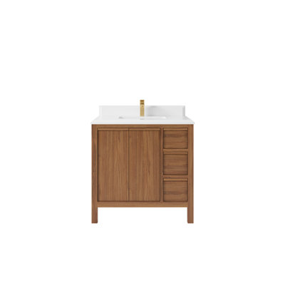 Teck Elizabeth 36 po X P 22 po Meuble-lavabo de salle de bain D