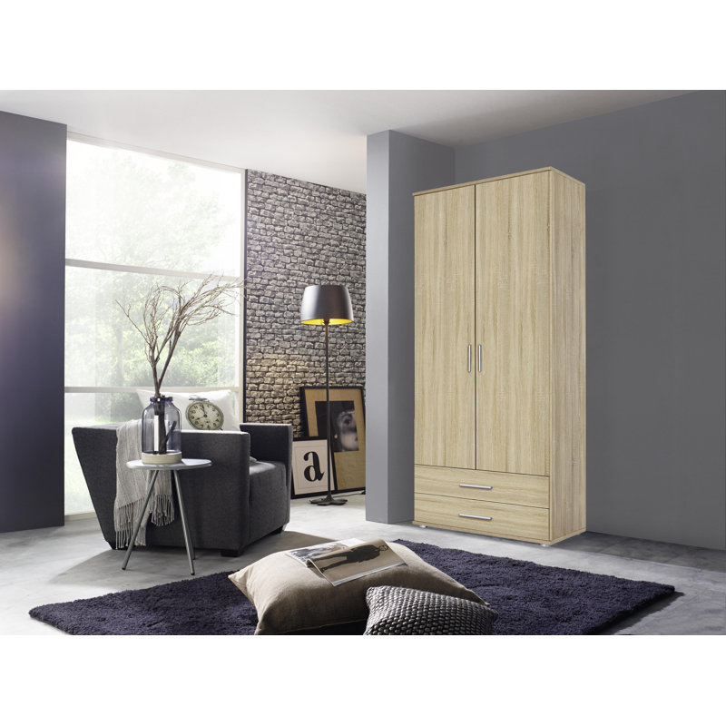 Rasant 2 Door Wardrobe, Light Brown