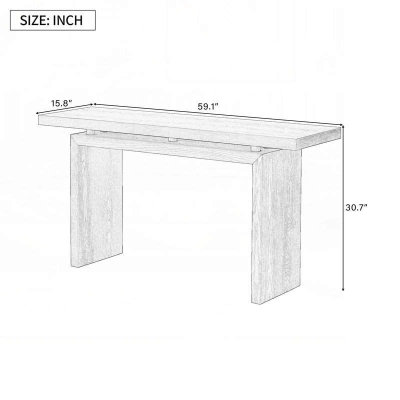 Console en bois