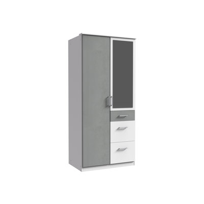 Oran 2 Door Manufactured Wood Wardrobe