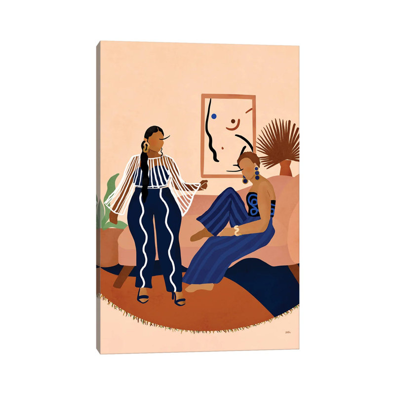 Girls Night by Bria Nicole - Wrapped Canvas Print, 20.32 cm H x 30.48 cm W