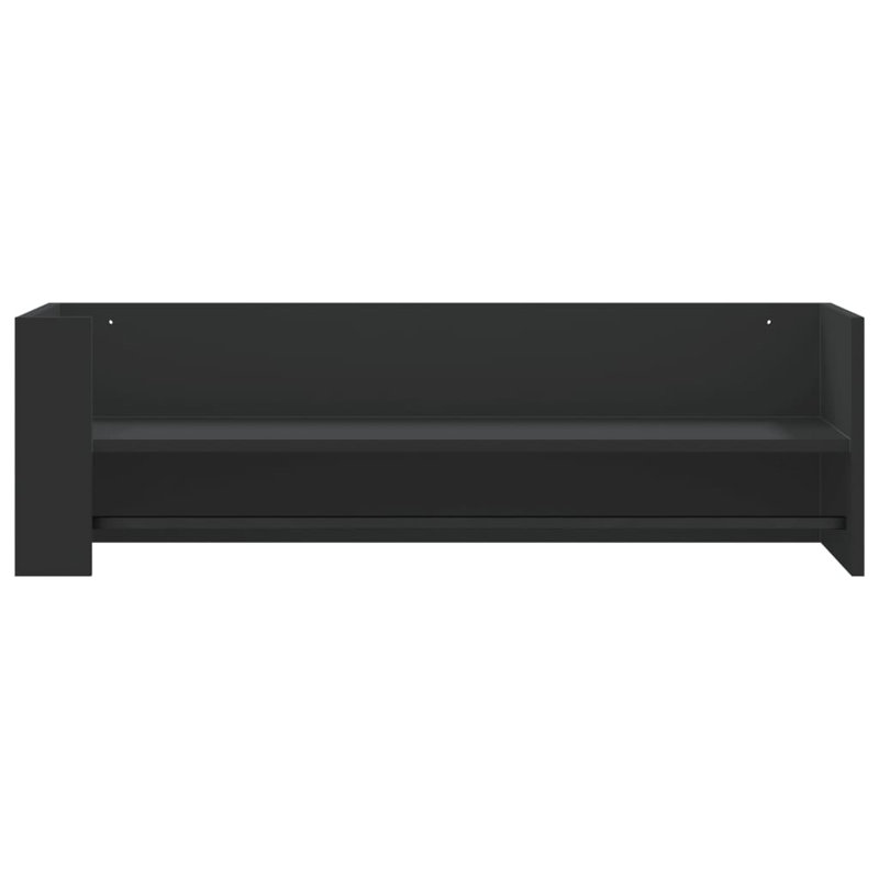 Robbert Floating Shelf, 30.5cm H x 100cm W x 35cm, Black
