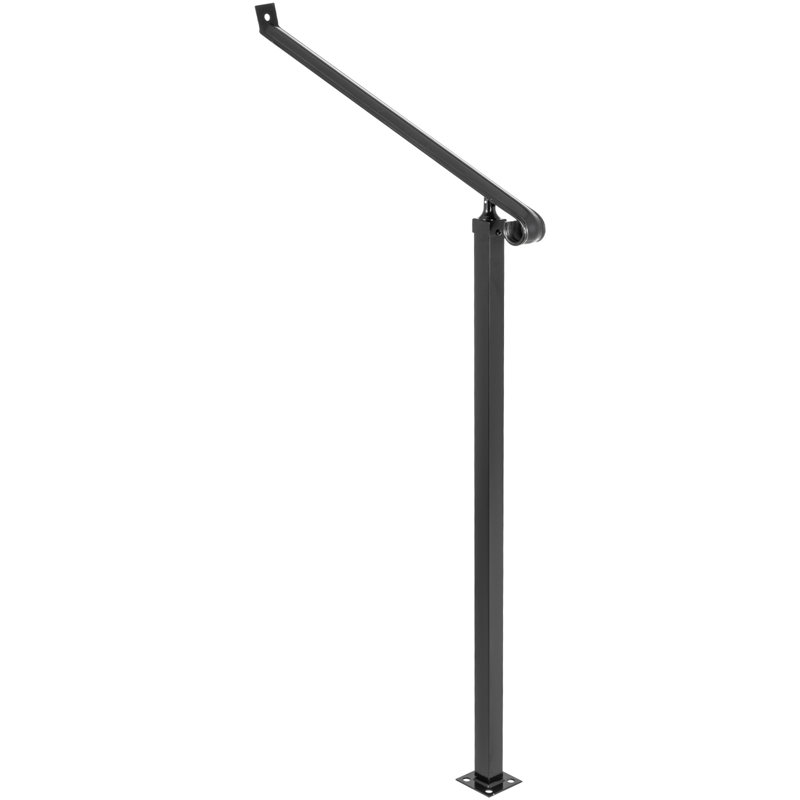 Wrought Iron Handrail, 62.8" H x 30.1" W x 3..9" D