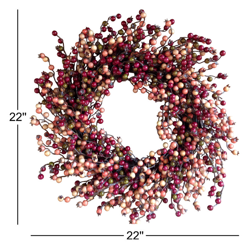 Berry Silk 22'' Wreath