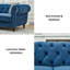 Canapé 67 po Chesterfield® en velours avec accoudoirs roulés et têtes de clou, canapé 2 places-1394617505