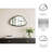 Nikolas Asymmetrical Decorative Wall Mirror with Textured Metal Frame - Large Wall Mirror Perfect for Bathrooms, Bedrooms, or Living Room Decor - Chic Accent Mirror for Home Decor Accents - 24", Silver-1431835507-1431835421