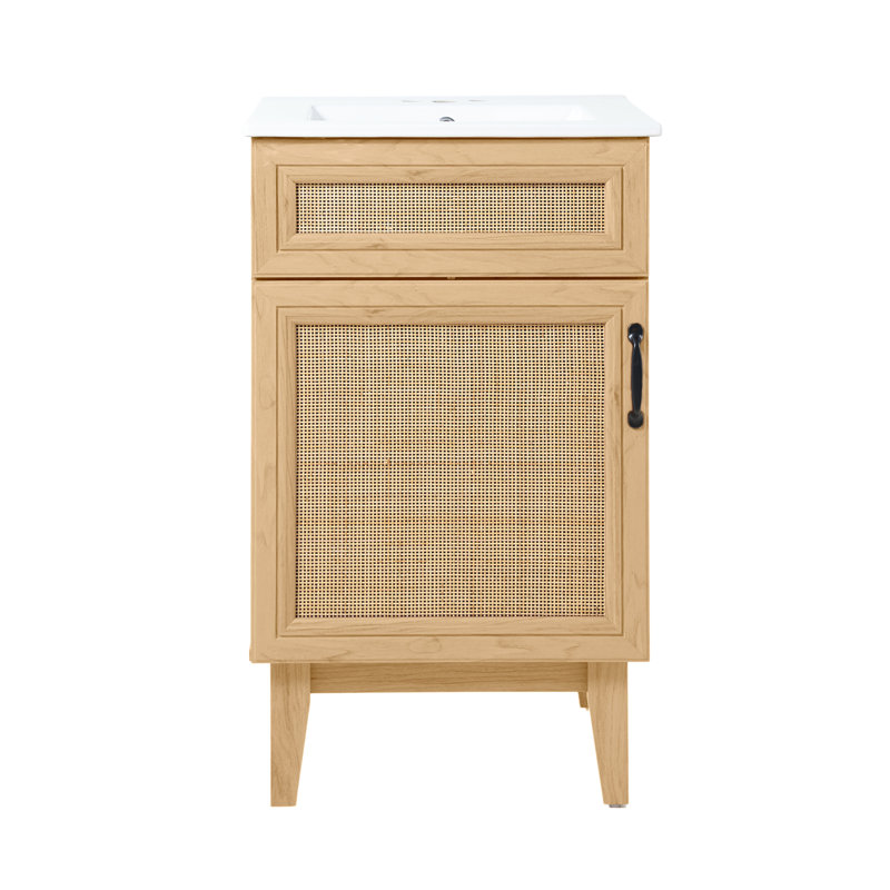 Ensemble de meuble-lavabo simple 20 po Javer, Naturel