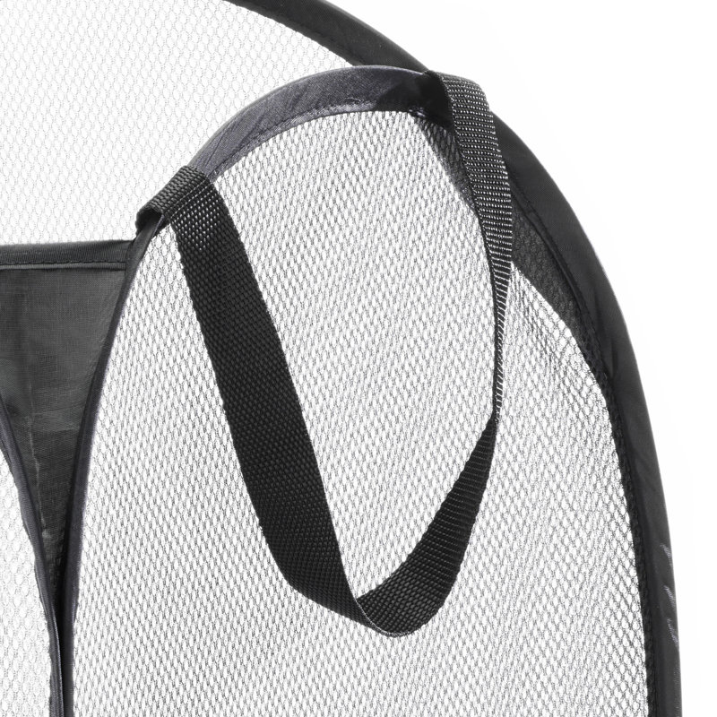 Pop & Fold Laundry Hamper, Black