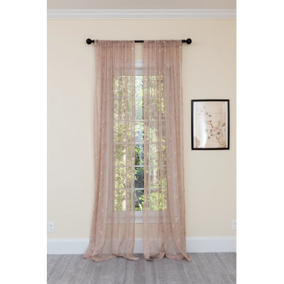 Evalyn Sheer Curtain Single Panel