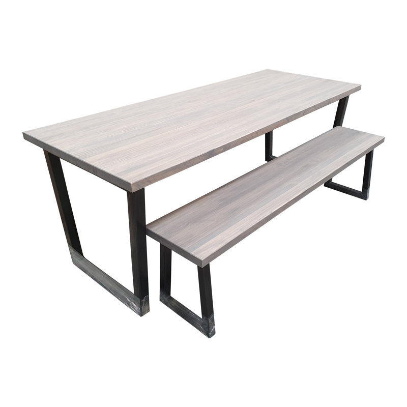 Gastelum 6 - Person Dining Set, 75 x 180 x 80cm, Grey, Grey
