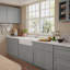 Armoire de base en bois Shaker gris prêt à assembler 36 po x 24 po x 34,5 po Homeibro Cozy Design-125877360-125877364