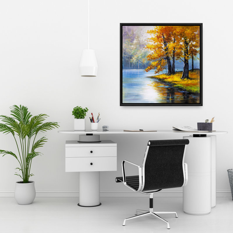 «Deux arbres au bord du lac»