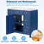 Ensemble de meuble-lavabo pour salle de bain avec comptoir de lavabo, armoire avec porte à fermeture douce et tiroir-393158065