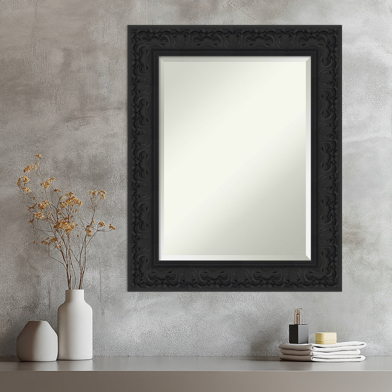 Miroir mural Luxe, 30,75 po x 24,75 po, Noir