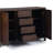 Hollander 54"W Solid Wood Contemporary 3-Door Sideboard Buffet with Adjustable Shelves and Metal Handles-109672736