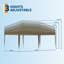 8 ft. W x 4 ft. D Galvanised Steel Pop-Up Canopy